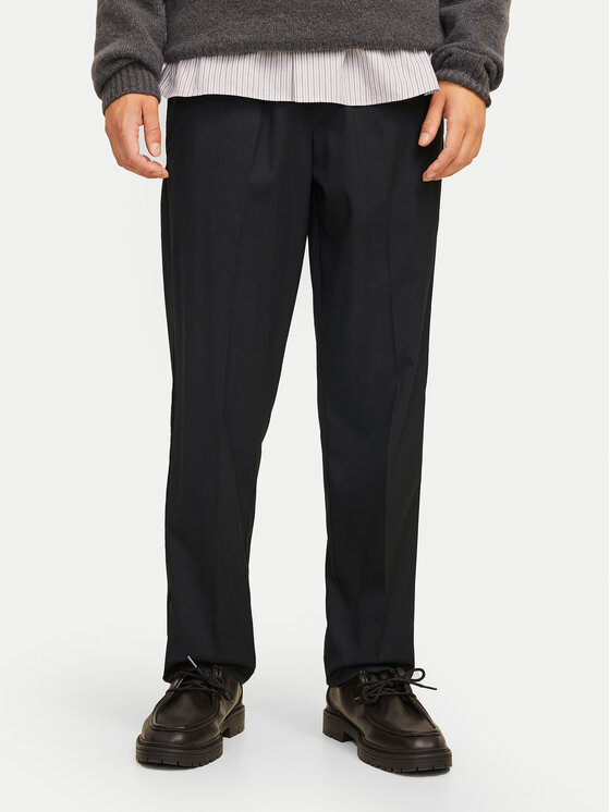 Jack & Jones Jack & Jones Pantaloni chino Kane Edwin 12268303 Negru Relaxed Fit