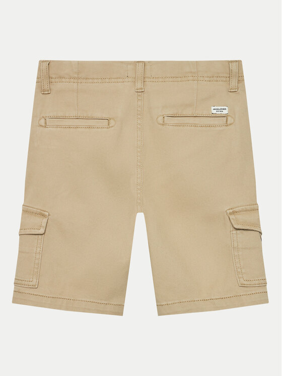 Jack & Jones Junior Jack & Jones Junior Szorty materiałowe 12182856 Beżowy Cargo Fit