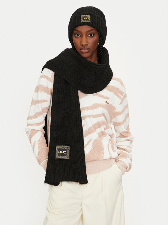 Liu Jo Liu Jo Kepurės ir šaliko komplektas Set Sciarpa Beanie 2F4036 M0300 Juoda
