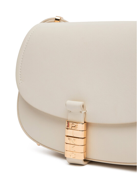 PINKO PINKO Kabelka Saddle Mini PE PLTT 103831 A270 Biela