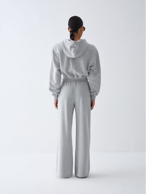 La Mania La Mania Bluza LUCCA Szary jasny Basic Fit