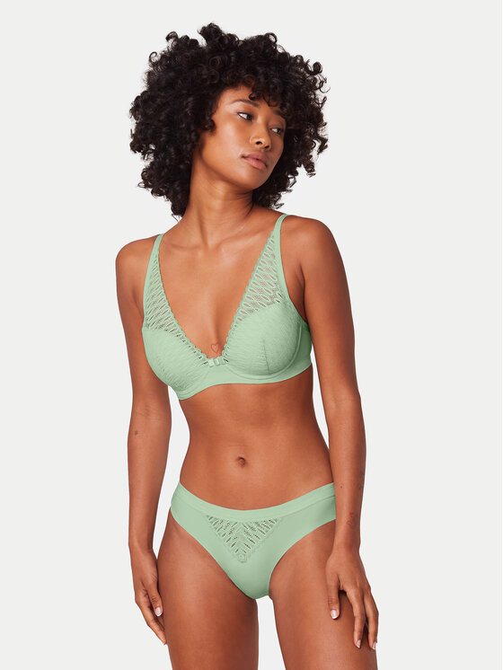 Triumph Triumph Bralette krūšturis Aura Spotlight 10216460 Zaļš