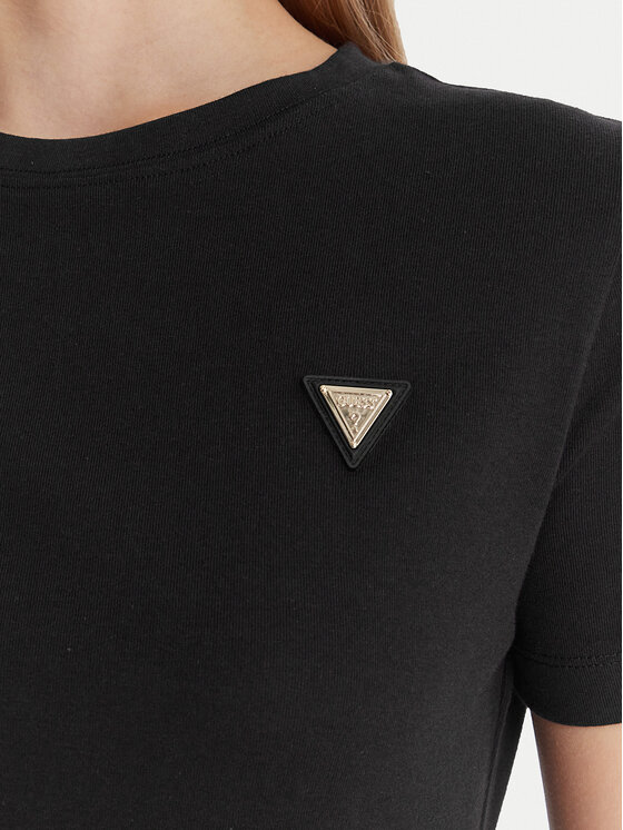 Guess Guess Tricou V6RI17 KD741 Negru Regular Fit