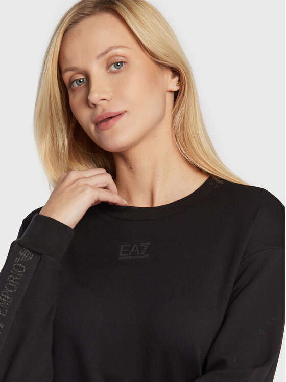 Felpa 6LTM25 TJJMZ 1200 Nero Comfortable Fit