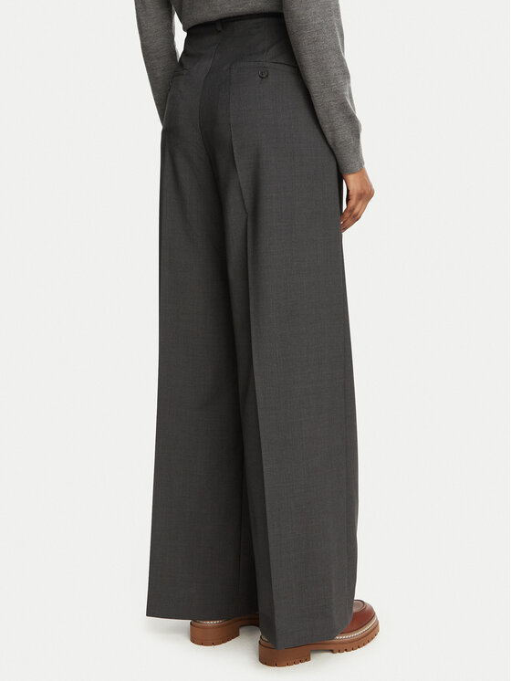Weekend Max Mara Weekend Max Mara Pantaloni din material Adelfi 2625136032 Gri Regular Fit