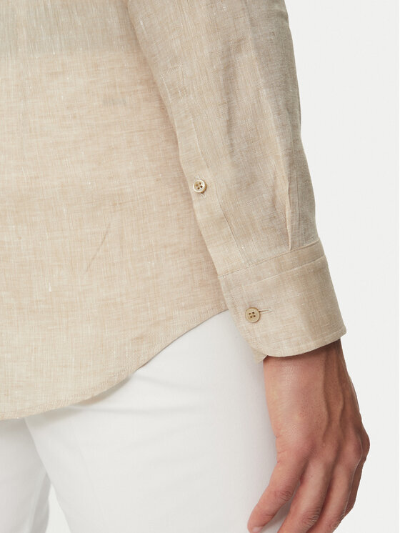 BOSS BOSS Srajca H Hank Kent C1 214 50490234 Bež Slim Fit