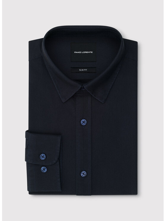 Pako Lorente Pako Lorente Koszula P26WN-1X-029 Granatowy Slim Fit