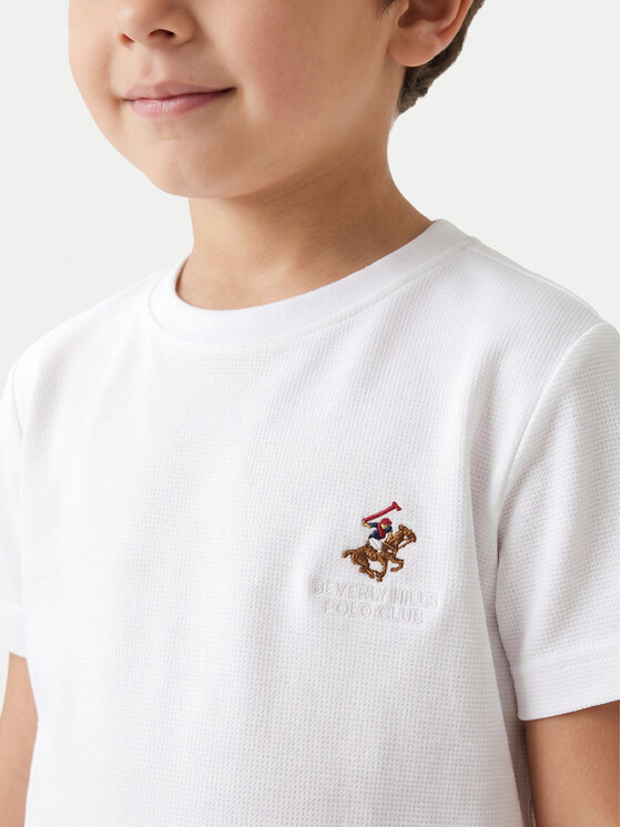 Beverly Hills Polo Club Beverly Hills Polo Club T-Shirt P-SS26B-TS0131 Bílá Regular Fit