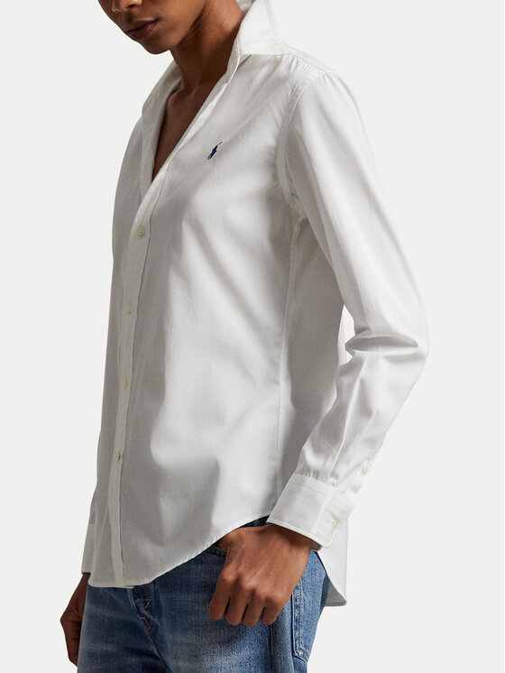 Polo Ralph Lauren Polo Ralph Lauren Πουκάμισο 211891376001 Λευκό Slim Fit