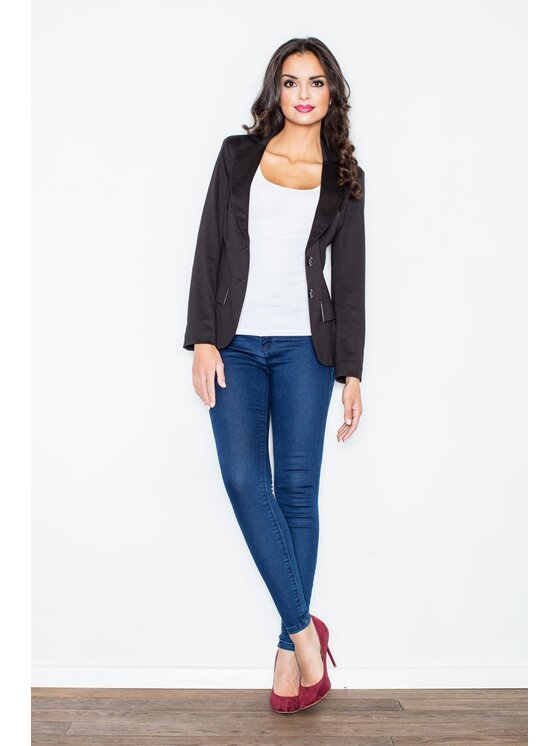 FIGL FIGL Σακάκι M085 Μαύρο Slim Fit