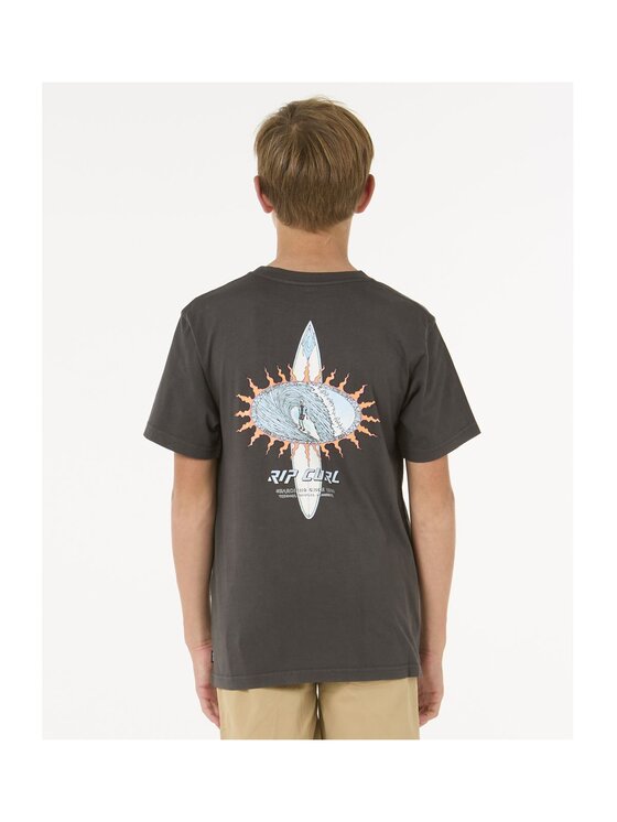 Rip Curl Rip Curl T-Shirt Raw Energy Skull Tee -Boy Czarny Relaxed Fit