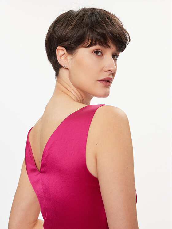 Weekend Max Mara Weekend Max Mara Sukienka koktajlowa Gambero 2415231012 Różowy Regular Fit