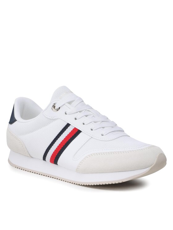 Tommy Hilfiger Tommy Hilfiger Sneakers Essential Stripes Runner FW0FW07382 Bianco