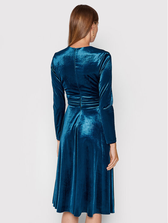 Nissa Nissa Sukienka codzienna RS12632 Niebieski Regular Fit