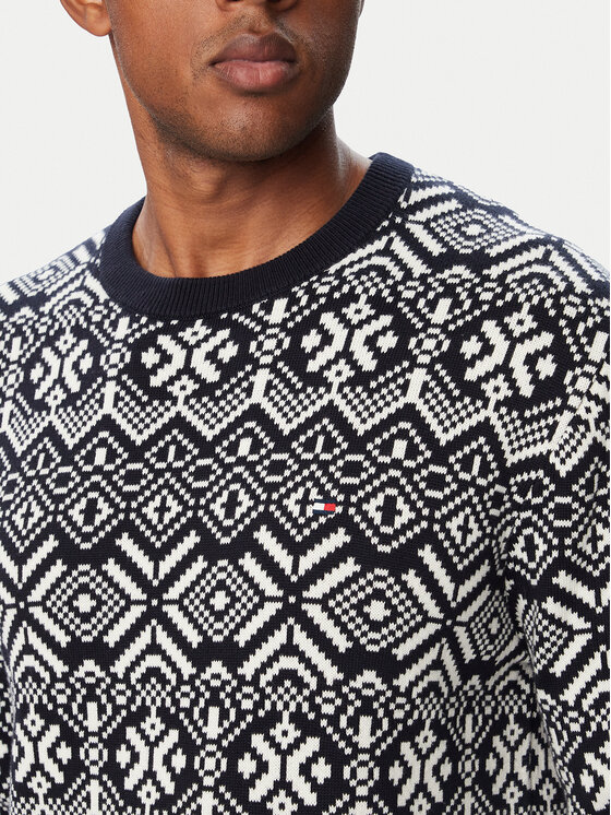 Tommy Hilfiger Tommy Hilfiger Pullover Fairisle MW0MW44815 Dunkelblau Regular Fit