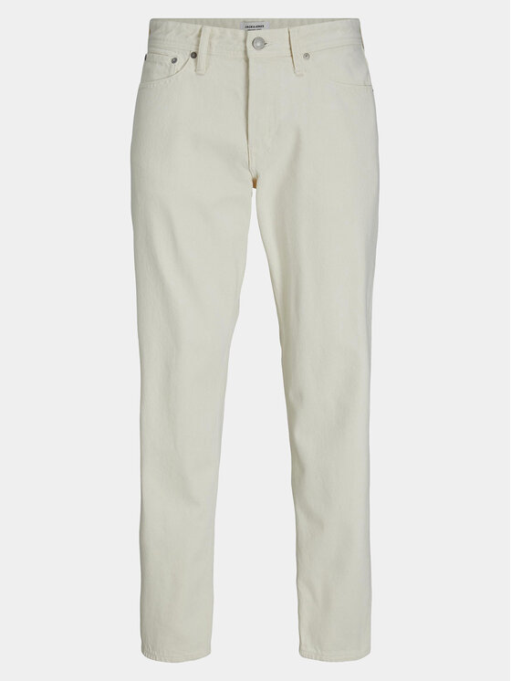 Jack&Jones Jack&Jones Džinsai Chris 12252087 Écru Relaxed Fit