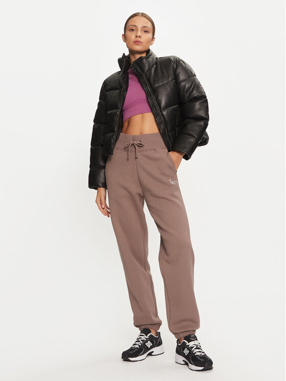 Karl Kani Karl Kani Spodnie dresowe Small Signature 61030014 Beżowy Relaxed Fit