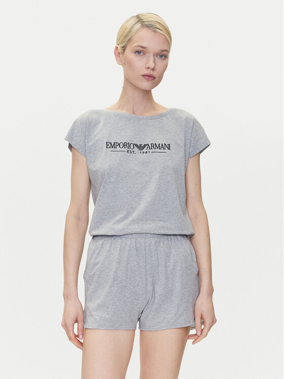 Emporio Armani Underwear Pigiama EW000495 AF10881 O8002 Grigio Regular Fit, taglia : L