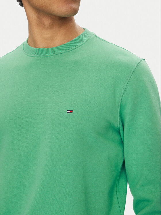 Tommy Hilfiger Tommy Hilfiger Felpa Essential MW0MW37237 Verde Regular Fit