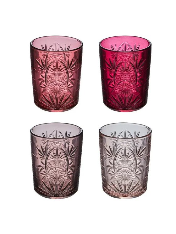 MIAhome MIAhome Komplet szklanek 4 szt. Ayla 350 ml Kolorowy