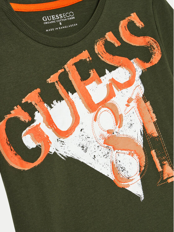 Guess Guess T-krekls L4BI02 I3Z14 Zaļš Regular Fit