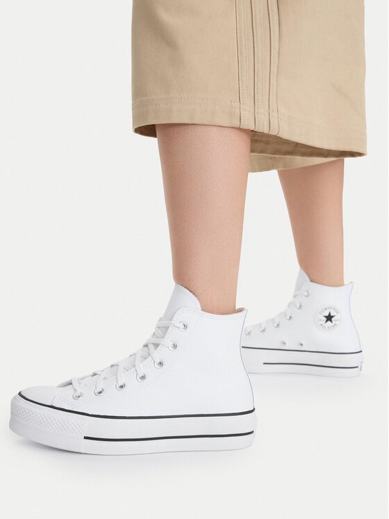 Converse Converse Tenisice Chuck Taylor All Star Lift Clean Hi 561676C Bijela