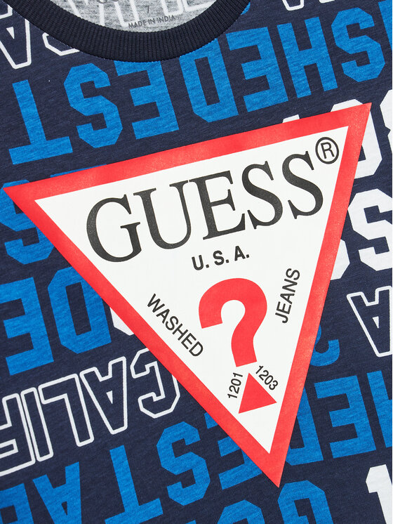 Guess Guess T-krekls L4YI04 K8HM3 Daudzkrāsains Classic Fit