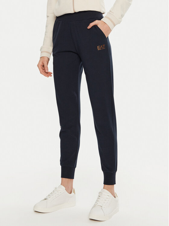 EA7 Emporio Armani Teplákové nohavice 8NTP85 TJTXZ 1562 Tmavomodrá Regular Fit