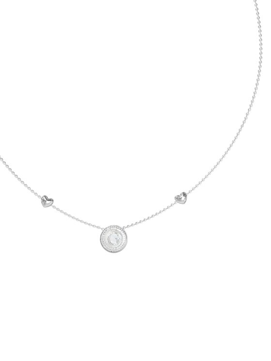 Guess Guess Naszyjnik JUBN06207JW-RH Srebrny
