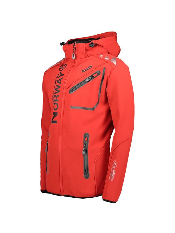 Geographical Norway Geographical Norway Kurtka softshell WW1973H/GN/Red / Black Czerwony Regular Fit