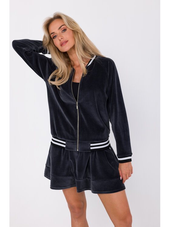 Made of Emotion Made of Emotion Bluza M766 Szary Modern Fit