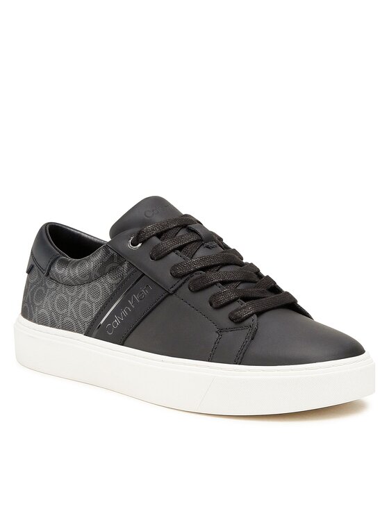 Calvin Klein Calvin Klein Snīkeri Low Top Lace Up Mono Mix HM0HM00823 Melns