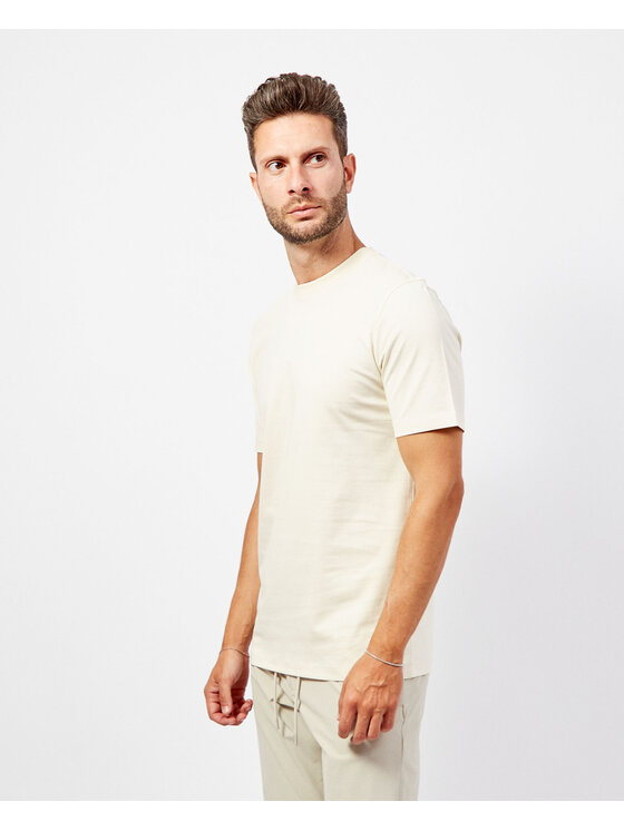 BOSS Boss T-shirt 50468347 Beige Regular Fit