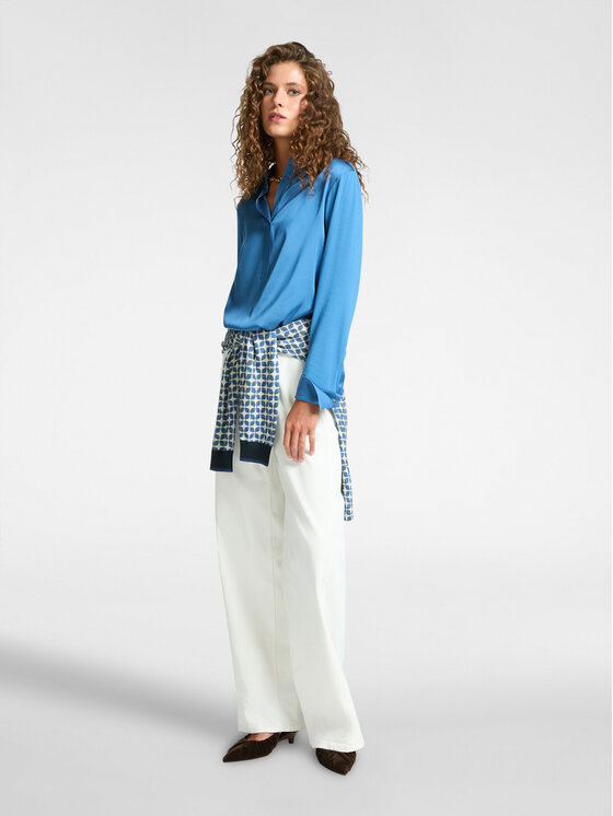 Elena Mirò Elena Mirò Camicia G247Z100487N0G4 Turchese Regular Fit