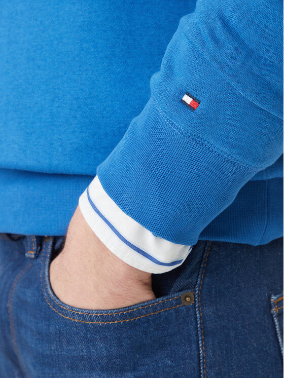Tommy Hilfiger Tommy Hilfiger Bluză Logo MW0MW11596 Albastru Regular Fit
