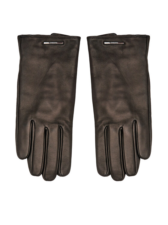 Mănuși pentru Bărbați Calvin Klein Modern Bar Leather Gloves K50K511017 Negru