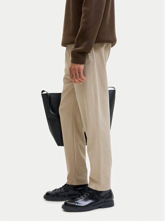 Jack & Jones Jack & Jones Spodnie materiałowe Ace Neo 12282533 Beżowy Tapered Fit