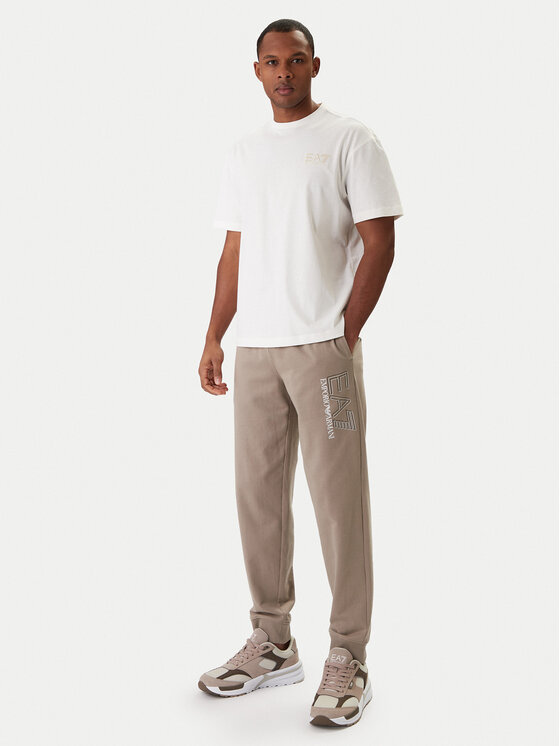 EA7 Emporio Armani EA7 Emporio Armani Tričko 7M001402 AF22264 U0004 Écru Regular Fit