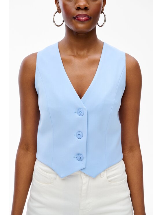blue shadow blue shadow Kamizelka Rika 2 Niebieski Regular Fit