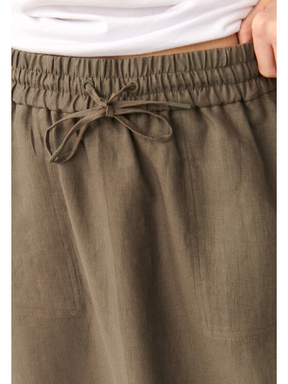TATUUM TATUUM Midi sukně KOLIKO Khaki A-Line Fit