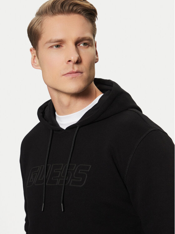 Guess Guess Majica dugih rukava Z4YQ12 K9V31 Crna Regular Fit