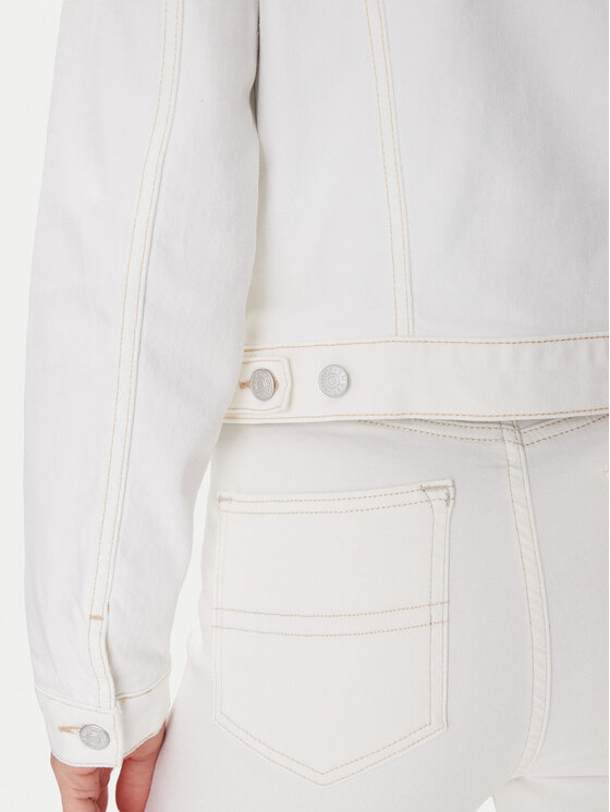 Tommy Jeans Tommy Jeans Jeansová bunda Classic Trucker Jacket Bi8194 DW0DW20121 Bílá Regular Fit