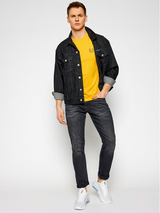 T-shirt 3KPT06 PJ03Z 1604 Giallo Regular Fit