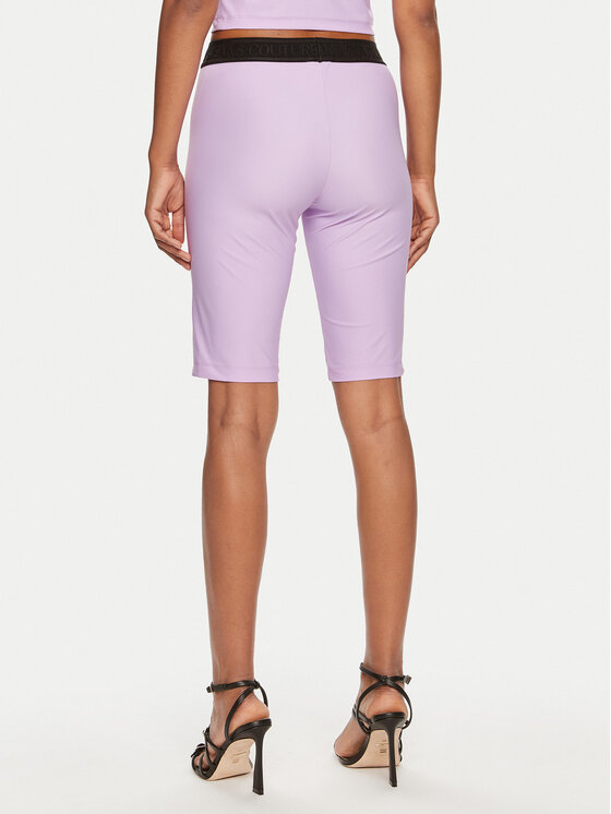 Versace Jeans Couture Versace Jeans Couture Dviratininkų šortai 76HAC1A6 Violetinė Skinny Fit