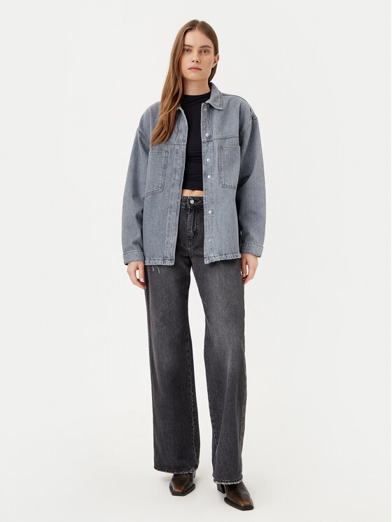 ONLY ONLY Kurtka jeansowa Emmie 15336153 Szary Regular Fit