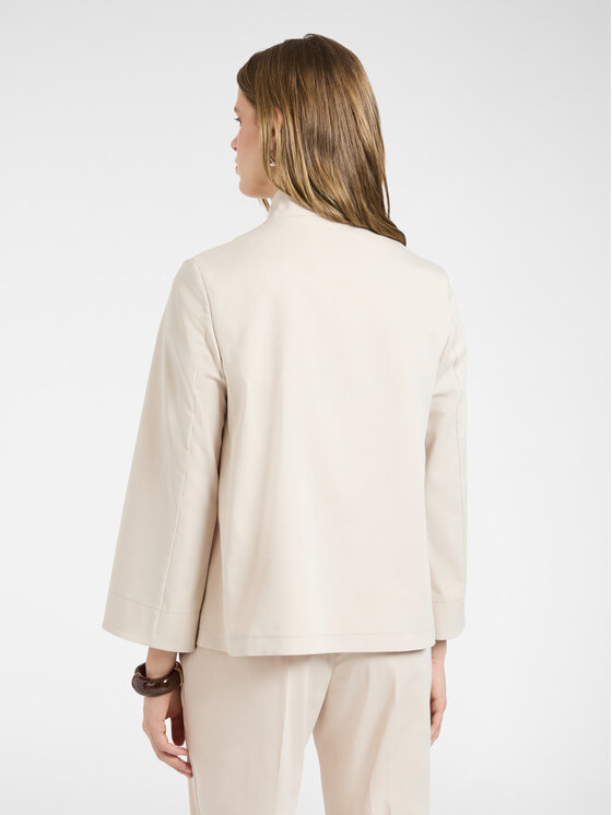 Elena Mirò Elena Mirò Marynarka R404Z000052N052 Kremowy Boxy Fit