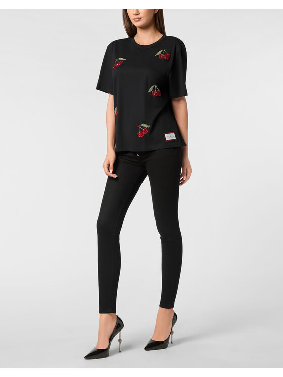 PHILIPP PLEIN PHILIPP PLEIN T-Shirt 23597 Czarny Over Fit