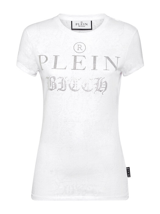 PHILIPP PLEIN PHILIPP PLEIN T-shirt 20063 Bianco Skin Tight Fit