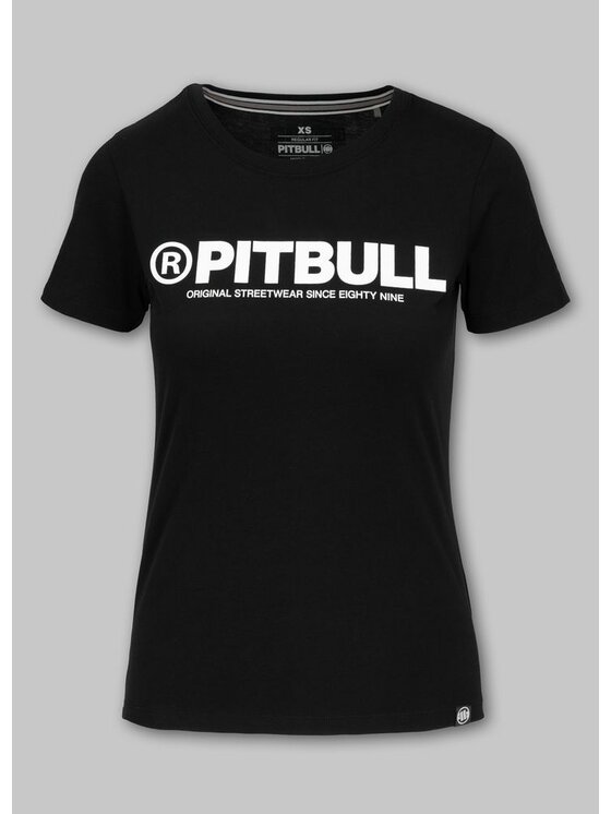 PITBULL PITBULL T-Shirt Koszulka damska Pitbull R XS Czarny Regular Fit
