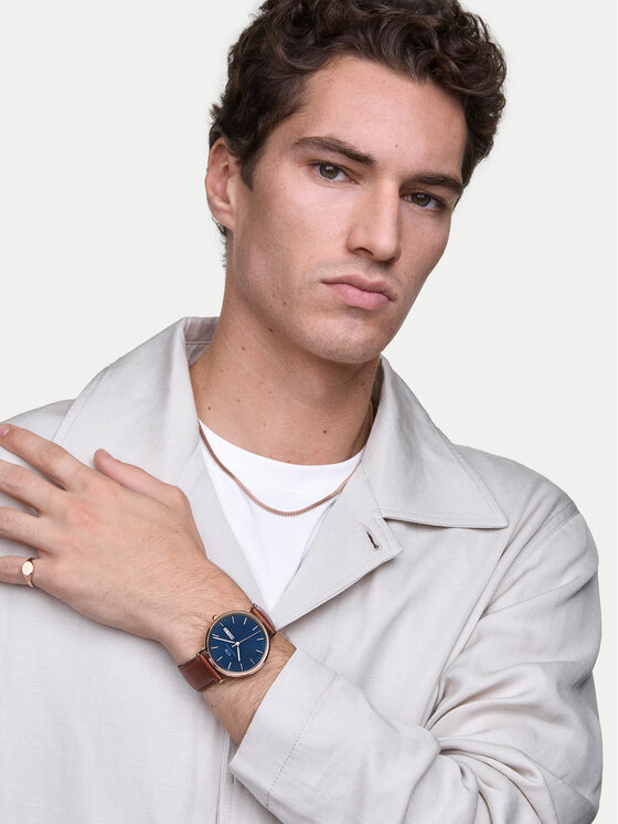 Daniel Wellington Daniel Wellington Zegarek Classic Day Display 40 DW00100830 Różowe złoto